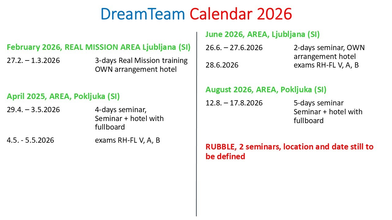 DreamTeam Calendar 2026